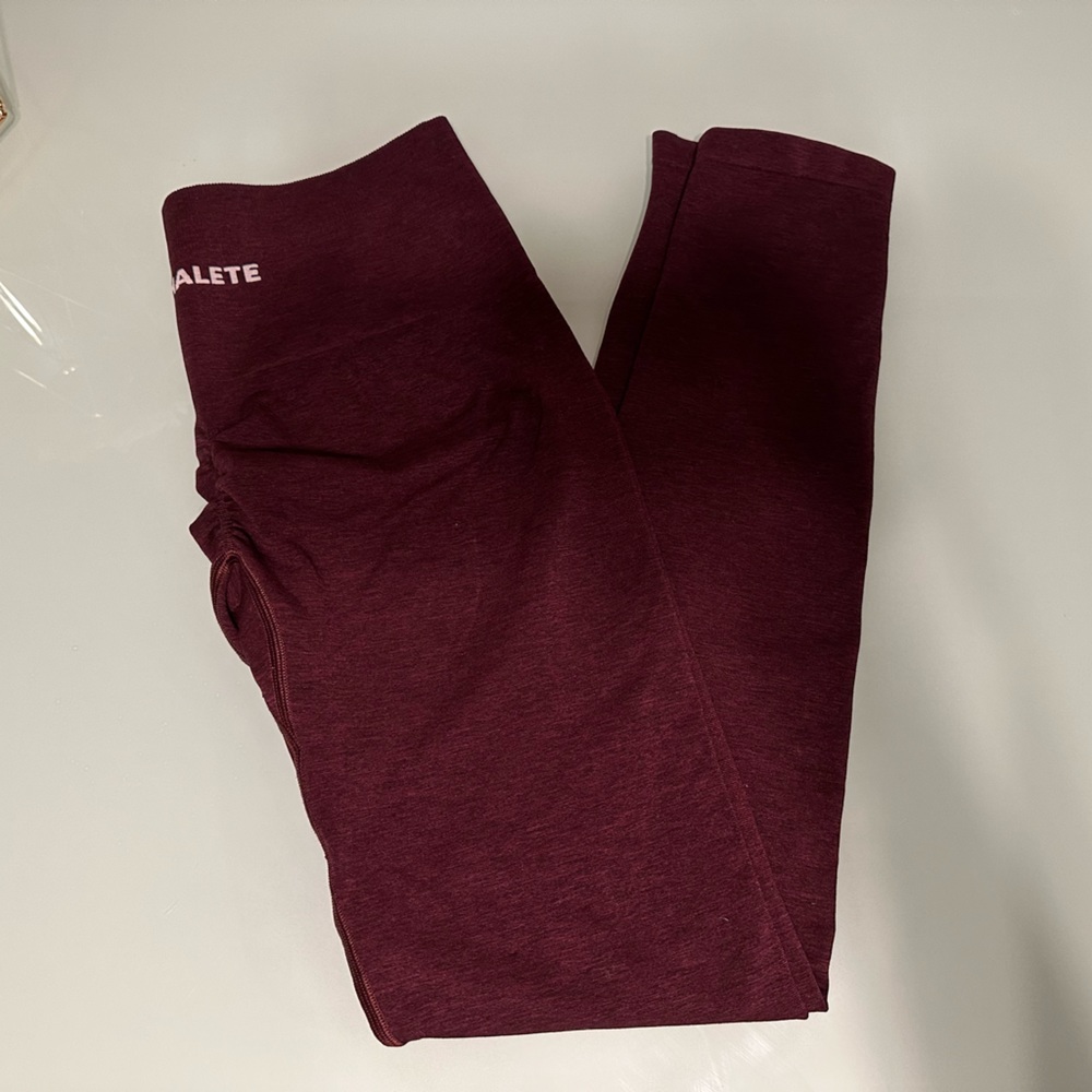 Alphalete black cherry amplify leggings
